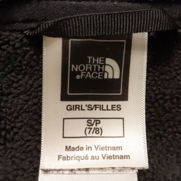 Girl's S (7/8) North Face Full Zip Hooded Fleece - Picture 4 of 5